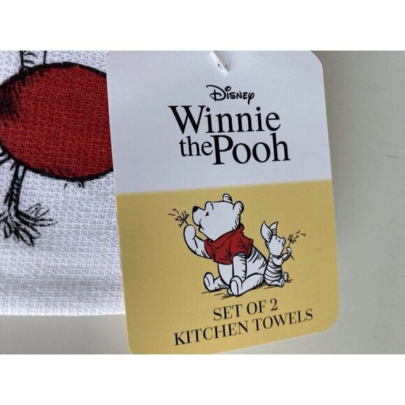 2 Pk Disney Winnie The Pooh Kitchen Towels A Day Spent With You Is My Favorite - Picture 3 of 11
